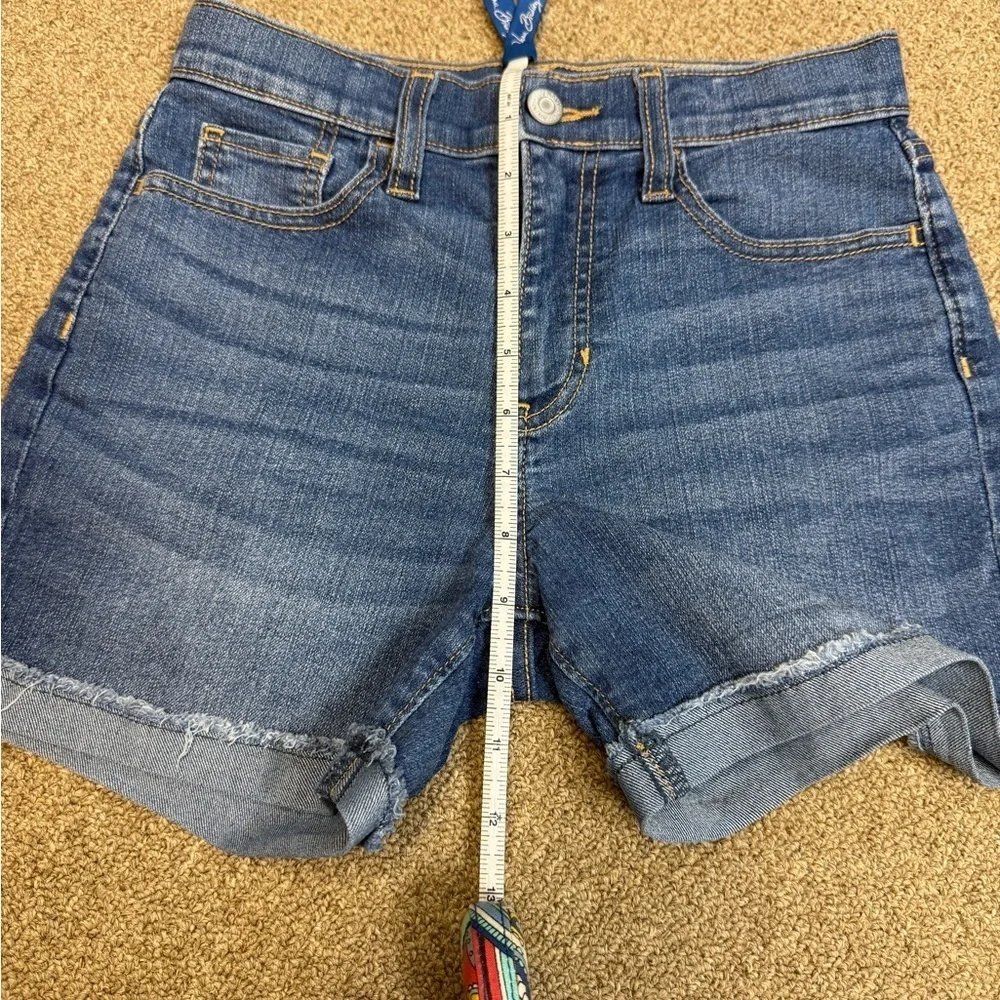 Old Navy: Girls Cuffed Blue Denim Shorts, Size 12